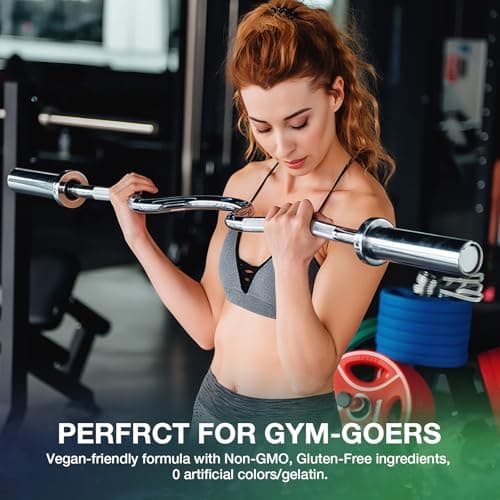 TOPCAPAK Creatine Gummies for Men & Women - Chewable Creatine Monohydrate Gummies with Taurine & Vitamin B12, 5g Creatine per Serving, Blueberry Flavor, Raspberry-Shaped - 120 Count view 3