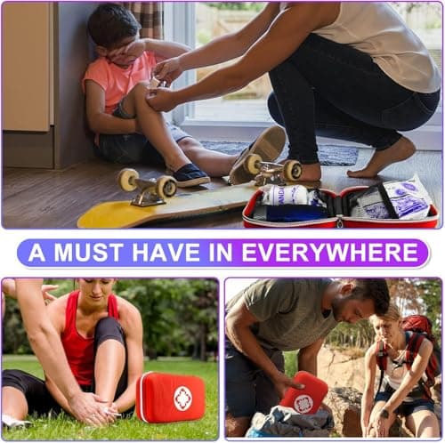 First Aid Kit 277PCS Car Home Camping Essentials Red Emergency Kit YIDERBO view 5