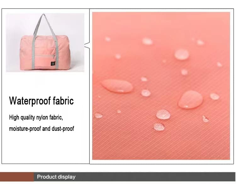 Large Capacity Travel Bag,Oxford Storage Bag, Clothing Storage Bag, Home and Travel, Multifunctional Sports Shoulder Bag (Magenta, Large) view 6