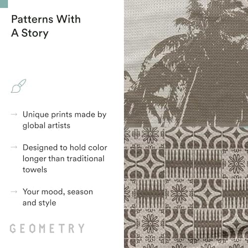 GEOMETRY Spring Kitchen Towels - Quick Dry Microfiber Cloth Spring & Summer Dish Towels for Kitchen Drying - Premium Quick Dry Towel - Sandy Boho, 18" x 30" - 2-Pack view 7