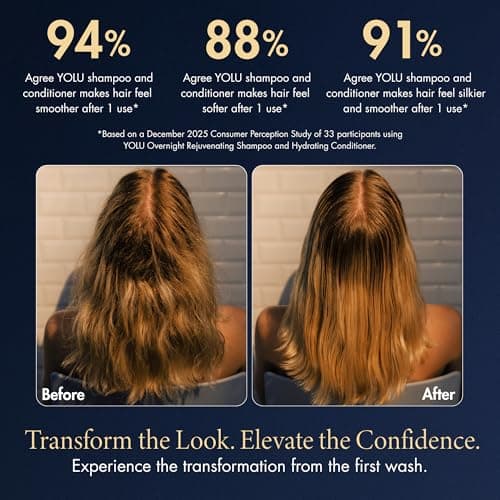 YOLU - Sulfate Free Shampoo for Women & Men - Night Repair Salon Quality Rejuvenating Shampoo - Japanese Haircare with Alpine Willow Extract -Fragrance of Neroli & Jasmine -10.1 fl oz view 6