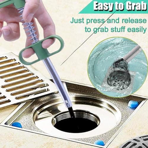 SHUOGUO Upgrade Drain Snake Hair Drain Clog Remover，76 Inch Flexible Claw Grabber Tool for Home Sink, Bathroom Tub,Drain, Toilet, Tight Spaces Unclogger Tool view 3
