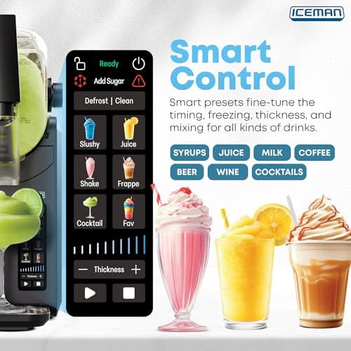 Iceman by Chefman Slush-Ease MAX 90oz Slushie Machine, 64oz Liquid Capacity Frozen Drink Maker & Slushy Machine with 5 Presets and LED Display, Perfect for Frozen Margaritas, Frappes, Smoothies view 4