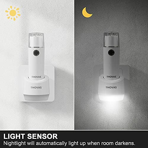 THOVAS Emergency LED Flashlight, Power Failure Light, Plug-in Flashlight for Home, Rechargeable Power Failure Flashlights, Handheld Lights Perfect for Hurricane, Survival Kits Emergencies 3 Pack view 5