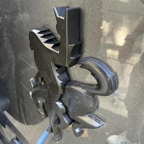 Add-A-Sasquatch Emblem for Bronco, 3x4 Inch, Off-Road Decal with 3M Adhesive, Custom Vehicle Accessory (Black Metallic2) view 3