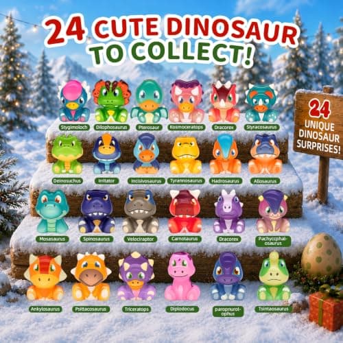 Dinosaur Squishy Advent Calendar 2026 view 3
