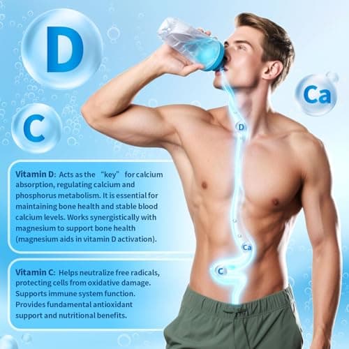 VivoNu Hydrogen Water Tablets with Electrolytes & Magnesium Complex, Vitamin C & D | 2 Flavors Pack (Orange & Raspberry) | Zero Sugar Electrolyte Powder Alternative for Rapid Hydration & Recovery view 6