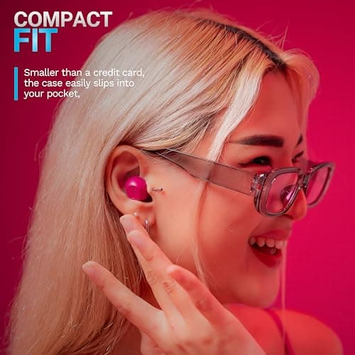 JLab Go Pop ANC True Wireless Earbuds & Charging Case, Fuchsia, Active Noise Cancelling, 10mm Drivers, Dual Connect, Customize Your Sound with App, Be Aware Mode, Compact Fit, MEMS Microphone view 6