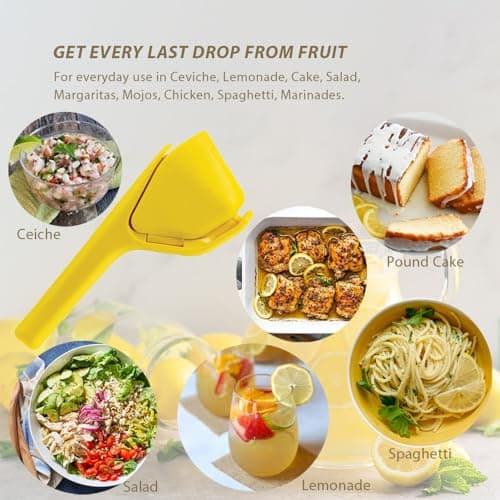 Juice Squeezer Handheld Lime Juicer Squeezer Effortless Juice Presser Small Manual Fruit Squeezer Citrus Press Folds Flat Design For Saving Space Strorage, Easy to Use for Lemon, Lime, Cirtus, Orange view 6