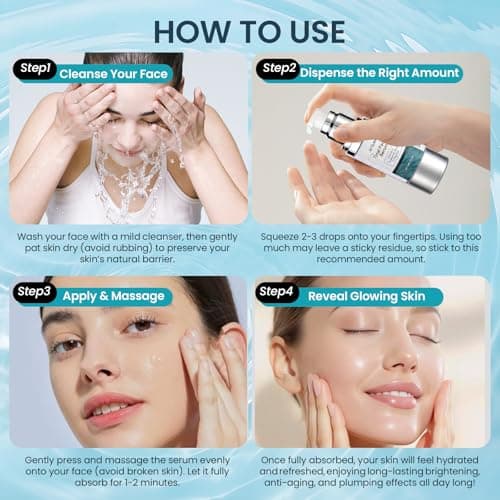 All-in-One Vitamin C Serum For Face With Hyaluronic Acid & Peptides – Anti-Aging, Dark Spot Corrector, Firming & Hydrating Treatment For Women & Men, Reduces Wrinkles & Fine Lines, 30ml (1 Fl Oz) view 6