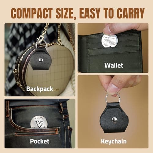 LAGERFEY Mothers Day Graduation Inspirational Keychain Gifts,Valentines Day for Him Her Gifts - Pocket Hug, Gifts for Men view 4