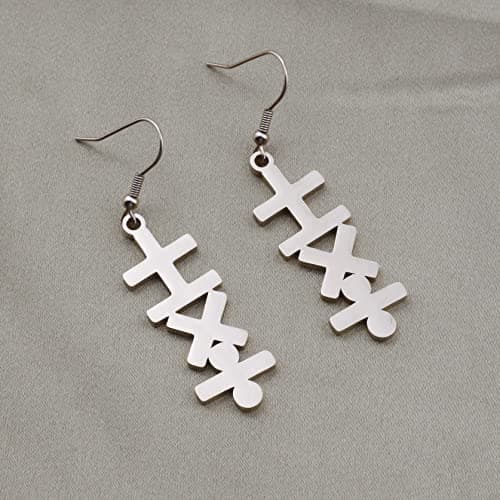 Math Formula Earrings Add Subtract Multiply Divide Earrings Mathematics Symbol Earrings For Math Enthusiasts Teachers view 4