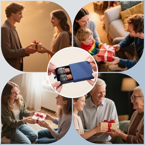 2Pcs Magnetic Leather Bookmarks with Gift Box Magnetic Pen Holder Book Marks Clip Gift for Book Lover Readers Men Women Teachers Students, Cat (Brown+Brown) view 6