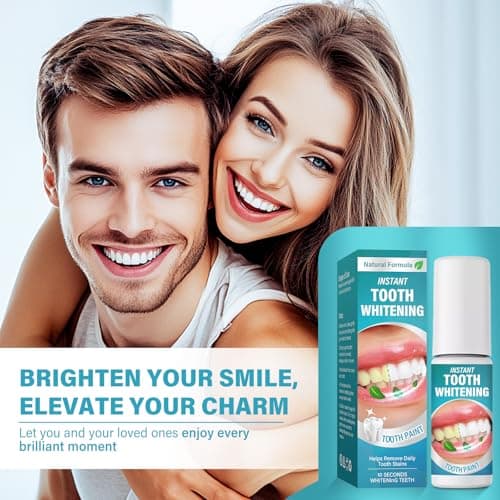 Tooth Paint, Instant Teeth Whitening Paint Kit, White Gel Paint for Teeth, Easy & Fast Get Shiny Teeth, Safe, Assertive Socializing view 2