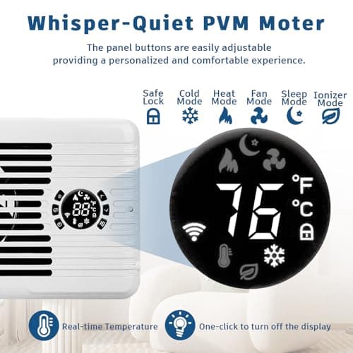 TMYICE Register Booster Fan for 4" x 12" Register Holes, Smart AC Vent Booster Fans Improves Heating & Cooling with Remote and Thermostat Control,10-Speed Quiet Vents Fan for Floor Ceiling view 5