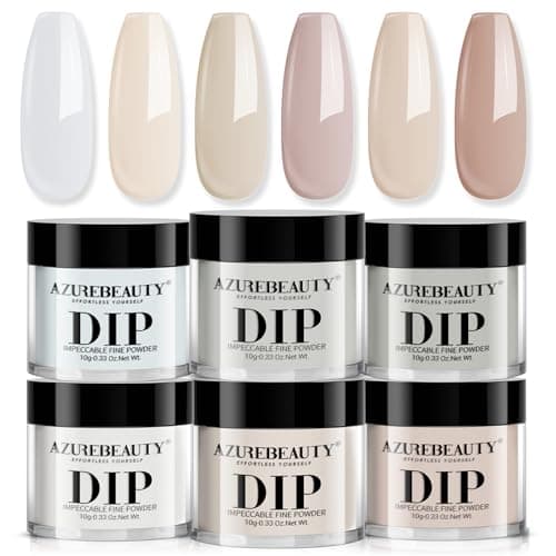 AzureBeauty Dip Powder Nail Kit, Milky Nude Ombre Shades — image 1