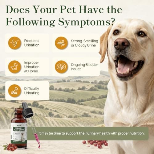 Cranberry Drops for Dogs & Cats, D-Mannose UTI Support, 2 Fl Oz view 6