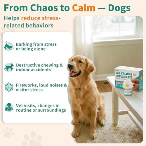 Pawith Dog Calming Diffuser with Pheromones – Calming Diffuser for Dogs, Helps Reduce Anxiety, Stress & Barking, Drug-Free Dog Pheromone Diffuser with 2 Refills view 3