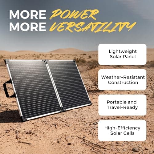 Lion Energy Folding Solar Panel 100 Watt 12 Volt for RV, Off-Grid, Camping, Travel view 6