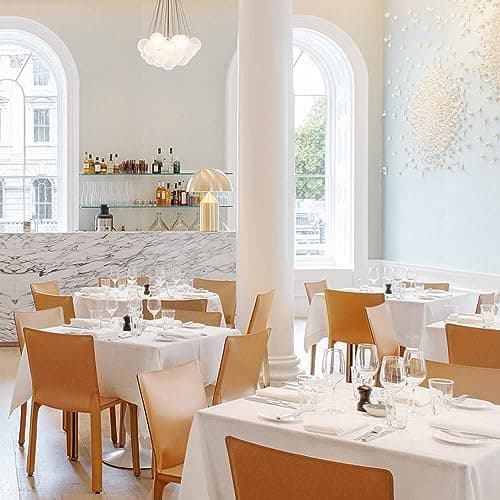 sancua 6 Pack White Tablecloth 60 x 84 Inch, Rectangle Table Cloth for 4ft Tables - Stain and Wrinkle Resistant Washable Polyester Table Cover for Dining Wedding Banquet Party Buffet Restaurant view 5