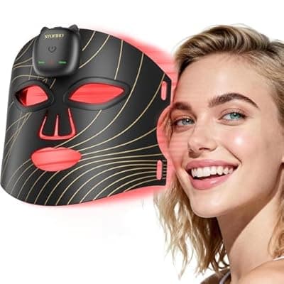 Stofiro FDA-Cleared 850nm Red Light Therapy Mask for Face with Eye Protection, Christmas Birthday Mother’s Day Gifts for Women, Home Beauty Device