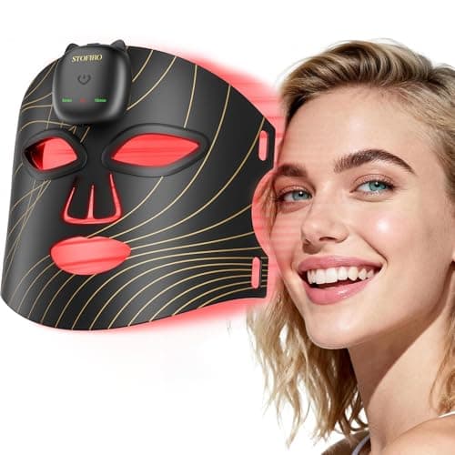 Stofiro FDA-Cleared 850nm Red Light Therapy Mask for Face with Eye Protection, Christmas Birthday Mother’s Day Gifts for Women, Home Beauty Device — image 1
