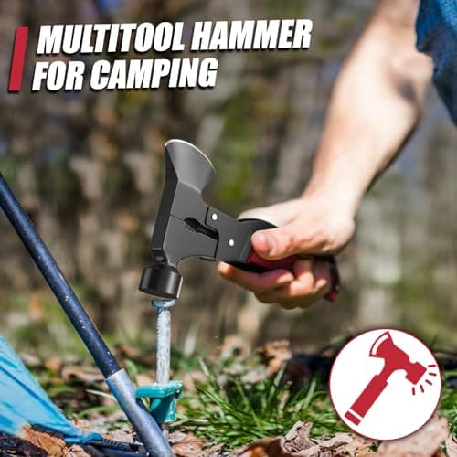 15 in 1 Multitool Axe Hatchet, Valentines Day Gifts for Him Adults, Camping Accessories Survival Gear, Multi Tool for Camping Hiking Survival, Cool Gadgets Gifts for Men, Husband, Boyfriends view 5