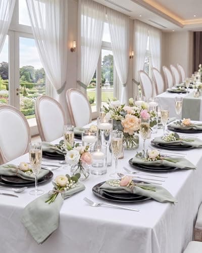 PULOTE 100PCS Black Plastic Plates Disposable - Premium Heavy Duty 50 Black Dinner, 50 Dessert/Salad Plates - Ideal for Party, Halloween view 2