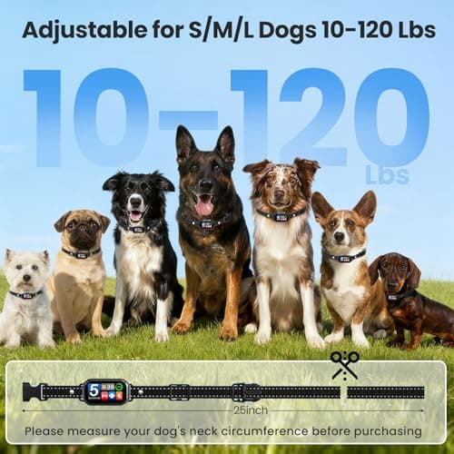Upgraded Bark Collar for Dogs 10-120lbs, NATGOVOD Smart Anti Barking Collar with 5 Modes & Adjustable Sensitivity & Bark Counter, Waterproof Automatic Bark Collar for Small Medium Large Dogs view 6