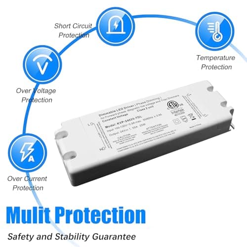 24V 25W Dimmable LED Driver, Power Supply for TRIAC Dimmer, AC to DC Transformer for LED Lighting view 5