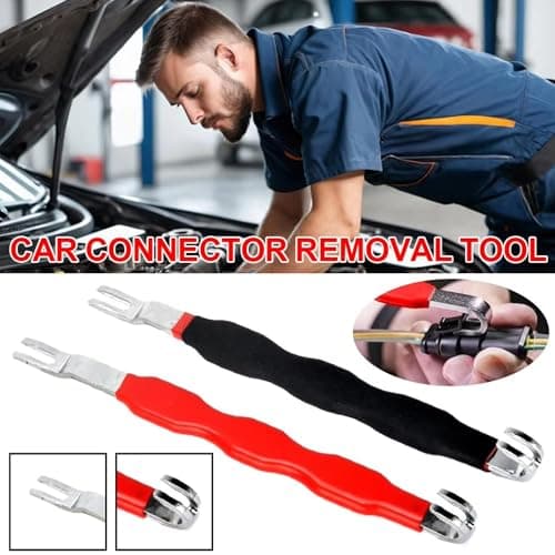 Automotive Electrical Terminal Connector Separator Removal Tool, Handy Automotive Electrical Connector Removal Tool - Easy to Use, Damage Free, Comfort Grip for Cars, Trucks, and SUVs (Red+Black) view 2