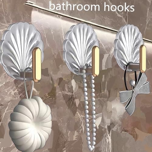 KetterlePPE 8 Pcs Bathroom Hooks, Self Adhesive Towel Hook/Wall Hooks for Office/Kitchen/Porch/Bedroom - Clear Waterproof view 4