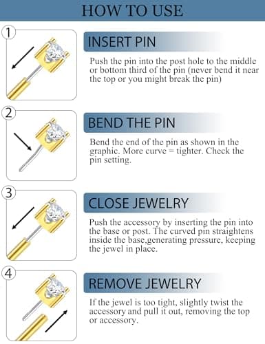 ZNBOH 5 Pairs Flat Back Earrings Stud Gold Threadless Tragus Cartilage for Women Men 925 Sterling Silver Post 14K Gold Hypoallergenic Earring Set for Multiple Piercing Nose Medusa Piercing Jewelry 18G view 5