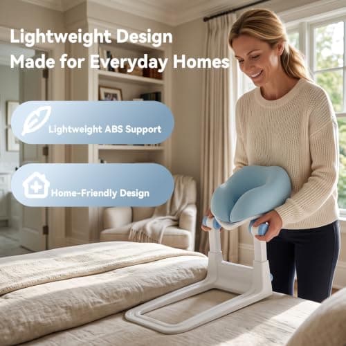 Massage Headrest for Bed, Portable Massage Head Holder, Adjustable U-Shaped Face Cradle with Silicone Cushion, Foldable Support, Face Down Pillow for Home Massage, Spa, Facial Care & Lash Extension view 5