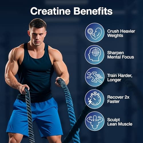 MaxHemp Creatine Gummies for Men & Women - Creatine Monohydrate Gummies 5g, Muscle Builder, Energy Boost & Pre-Workout Supplement, Low Sugar Taurine Chewable Gummy 2 Pack view 4