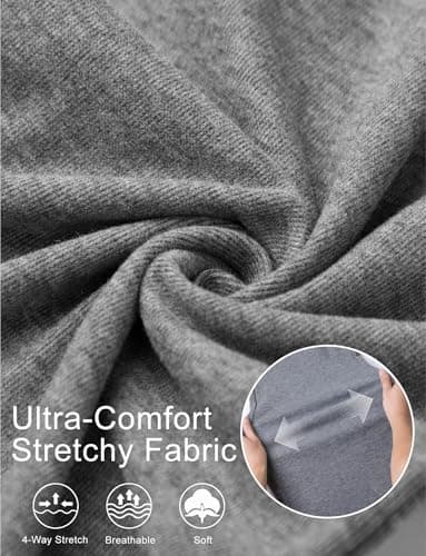 Arolina Fall Pants for Women Soft Lounge Wide Leg Sweat Pants Elastic Waist Mid-Weight Pajama Pants with Pockets S-XXL view 4