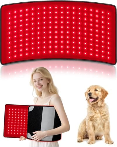 Ziptly Red Light Therapy for Body, Large 24" x 12" Infrared Light Therapy Mat with Timer, 660nm 850nm Red Light Pad with 3 Modes & 5 Brightness Levels, Wearable, Ideal Gift for Women&Men(24"x12") view 1