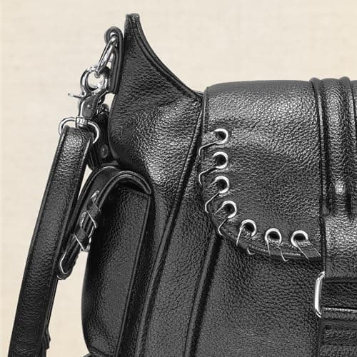Women Mini Tote Bags City Tote Shoulder Boho Vegan Leather Hobo With Straps view 5