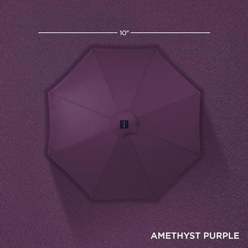 Best Choice Products 10ft Solar Polyester LED Lighted Patio Umbrella w/Tilt Adjustment and UV-Resistant Fabric view 4