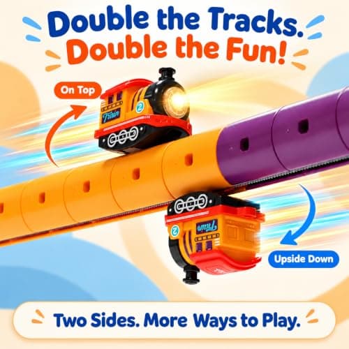 138PCS Electric Train Set Race Track for Kids view 4