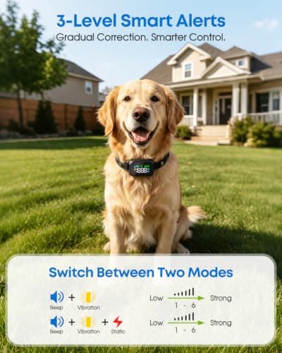 TTPet GPS Wireless Dog Fence System for Dogs 18+ lbs, 33–1999 Yard Range | Electric Dog Fence with 3 Training Modes Beep, Vibration & Shock, IPX7 Waterproof Collar, Smart Memory view 3
