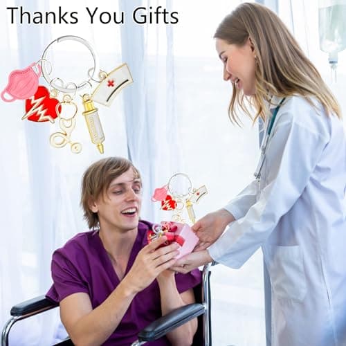 ownmysty Nurse Gifts for Women Keychain, Nurse Appreciation Gifts Accessories for Work Nursing Nurses Week Gift view 5
