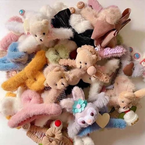 Hair Accessories (10pc/set), Include Hair Claws, Hair Clips, Hair Ties, Hair Pins, Hair Barrettes Great Gifts view 7