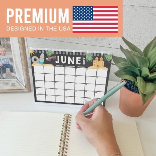 Small Desk Calendar 2027 Standing Flip - 2027 Desk Calendar Small | 18-Month Standing Desks Calendars for Home, Office & School, Mini Desks Calendars, Gifts for Coworkers, Teachers & Students view 4