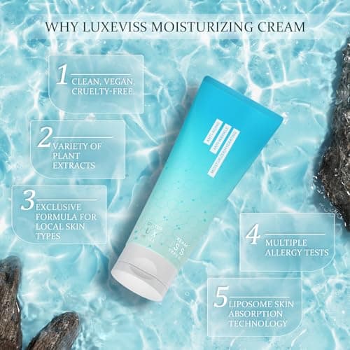 Luxeviss Anti-Aging Night Cream – Overnight Face Moisturizer with Collagen Peptides, Ceramides & Hyaluronic Acid – Deep Hydration Wrinkle Care for Firming & Smoothing, Fragrance-Free, 3.35 Fl Oz view 6