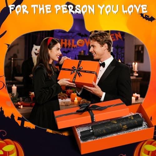 Natuquebrela Compact Automatic Umbrella Portable - Collapsible Travel Umbrella for Rain Strong Wind proof Lightweight Umbrellas Unique Halloween Decor view 6