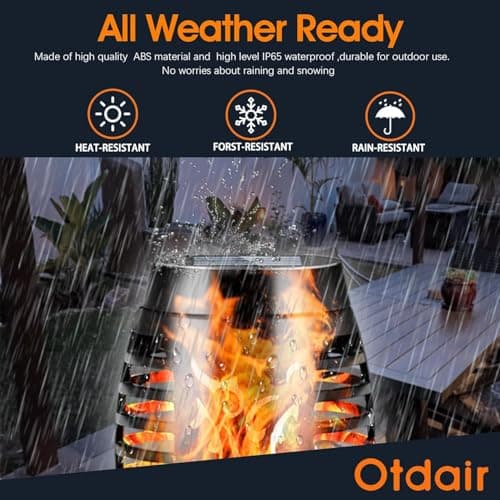 Otdair Solar Lights Outdoor Waterproof, 12LED Tiki Torches for Outside with Flickering Flame, Solar Torch Light for Garden, Patio, Yard, Pathway, 6 Pack view 4