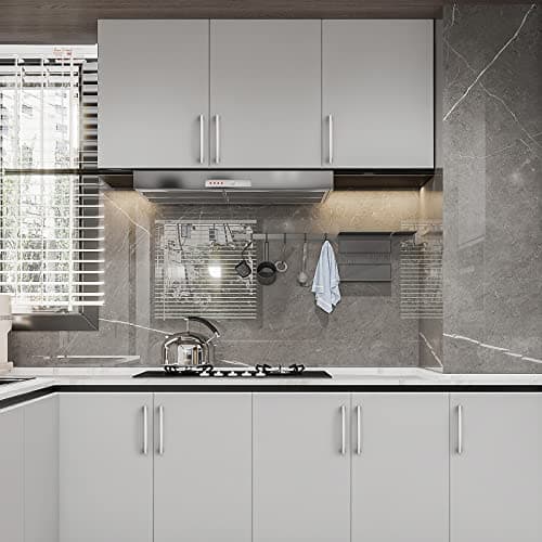 Amerdeco 10 Pack Brushed Satin Nickel Cabinet Pulls, 5 Inch(128MM) Hole Centers, Kitchen Cabinet Handles, Drawer Pulls, ZH0032 view 2