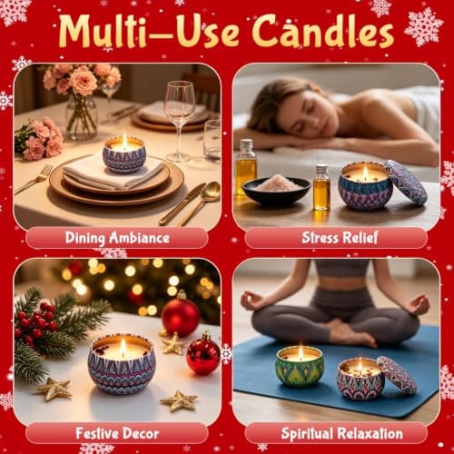 Advent Calendar 2026 for Adults – 24 Day Scented Candle Countdown Calendar | 100% Natural Soy Wax, Christmas Holiday Gift for Mom Wife Grandma Teens, Relaxation & Stress Relief Home Decor view 6