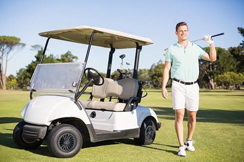 TakeLook Golf Cart Wheel Covers Hub Caps, for EZGO/Club Car/Yamaha/Star Car/Excar/Icon, 8 Inch Snap-on Installation, Set of 4, ABS Material, Matte Black, 18 Spoke Design. view 5